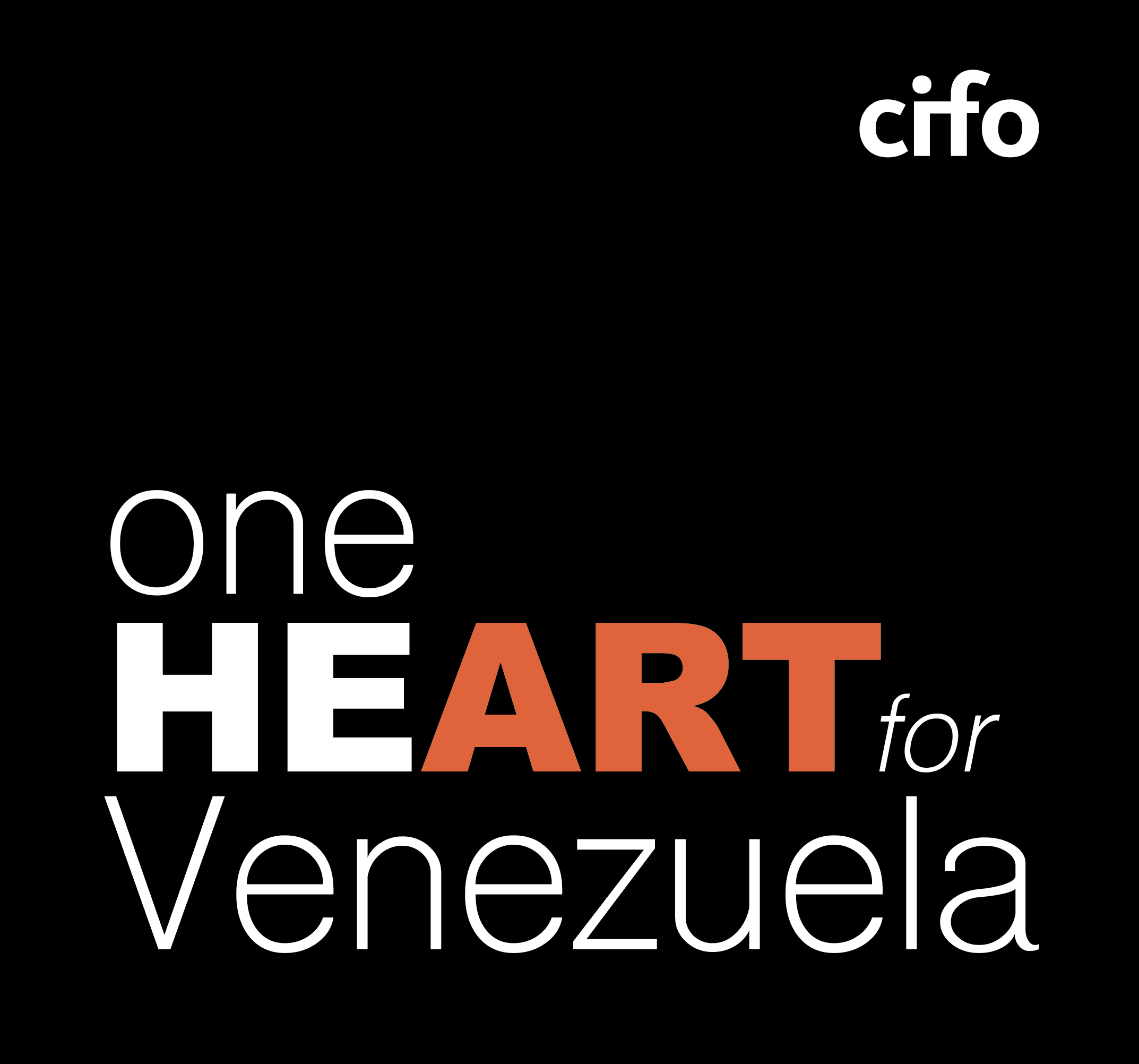 One Heart for Venezuela, an initiative of the Cisneros Fontanals Art Foundation